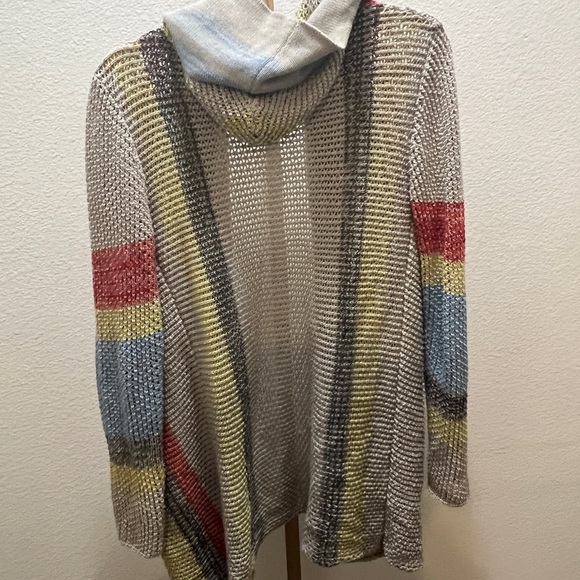 Vintage Havana Striped blue,red,& yellow Baja Knit Summer Sweater Small - Picture 5 of 6